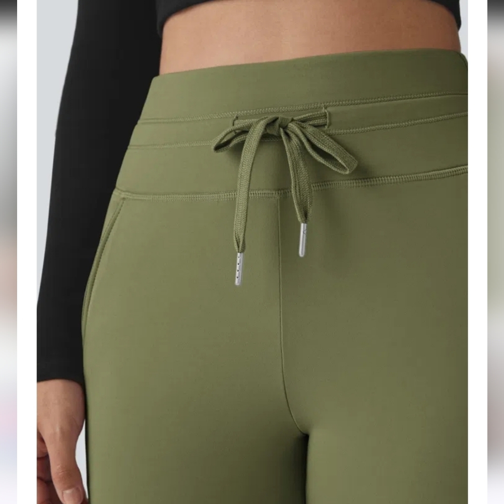 HALARA SoftlyZero™ Plush High Waisted Drawstring Pocket Plain Full Length Jogger - Picture 3 of 9